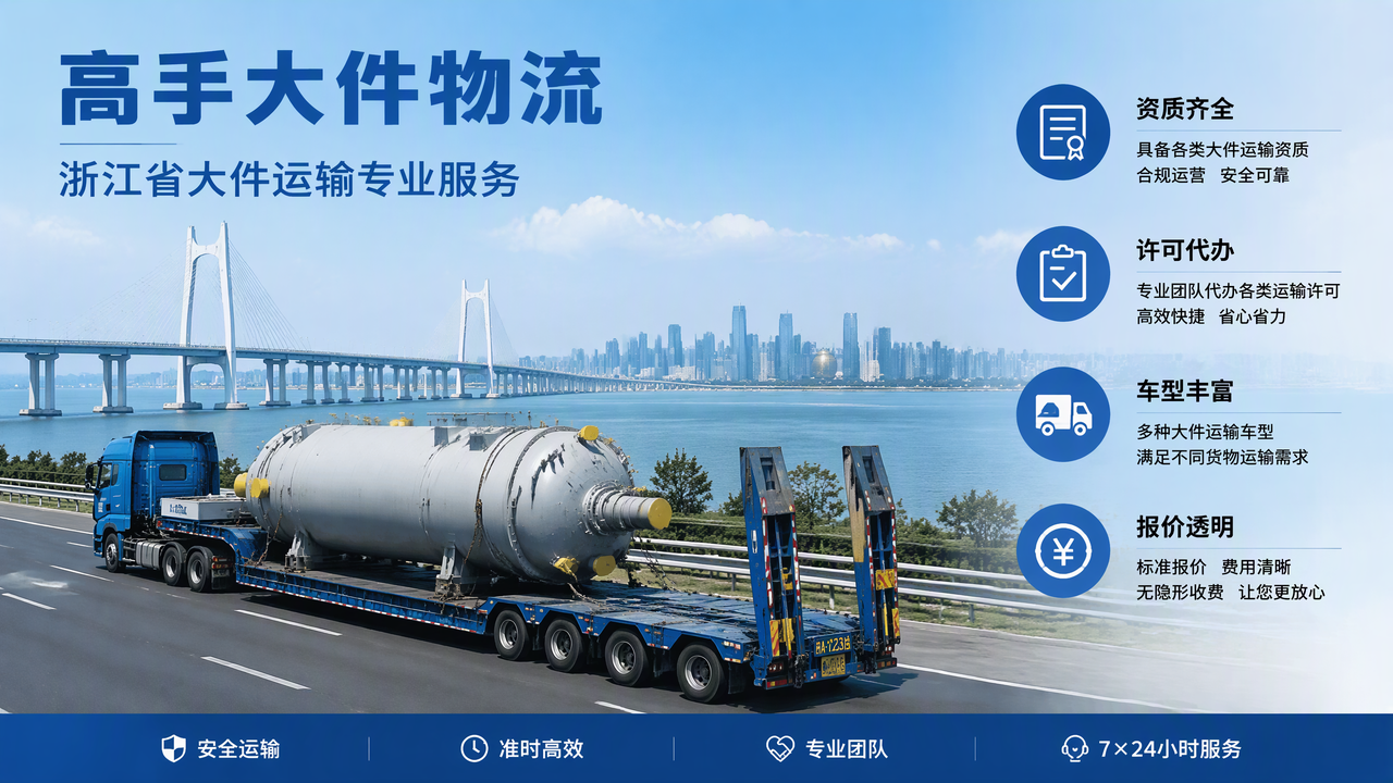 大件运输公司资质与车型选择