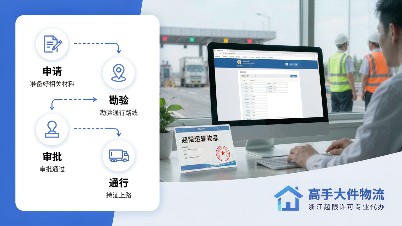 大件运输许可证怎么办理？浙江省超限运输许可申请全流程